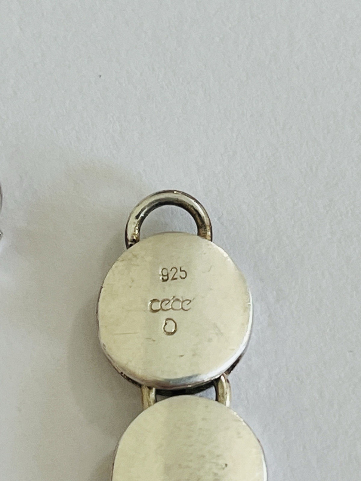 VINTAGE DESIGNER STERLING SILVER BRUSHED DISC MODERNIST LINK BRACELET 43-Grams