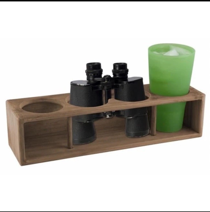 SeaTeak 62632 Drink Rack Four - Solid Teak