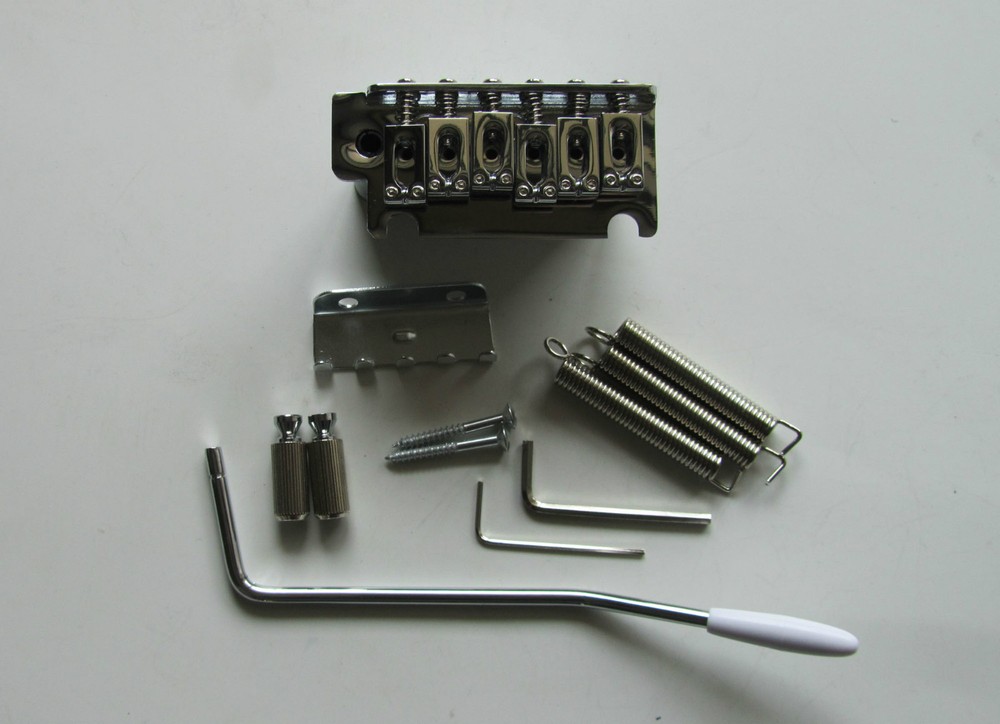 Chrome 2 Point ST/Strat Style Guitar Tremolo Bridge Locking System