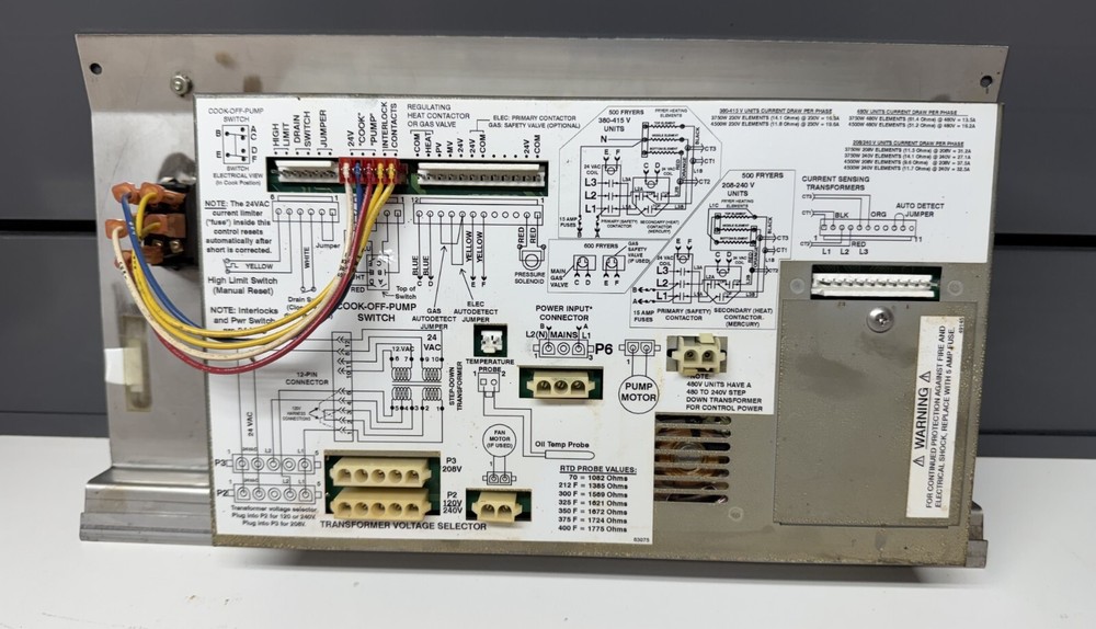 Henny Penny CFA Touchswitch Angled Control Panel - Genuine - Good Used