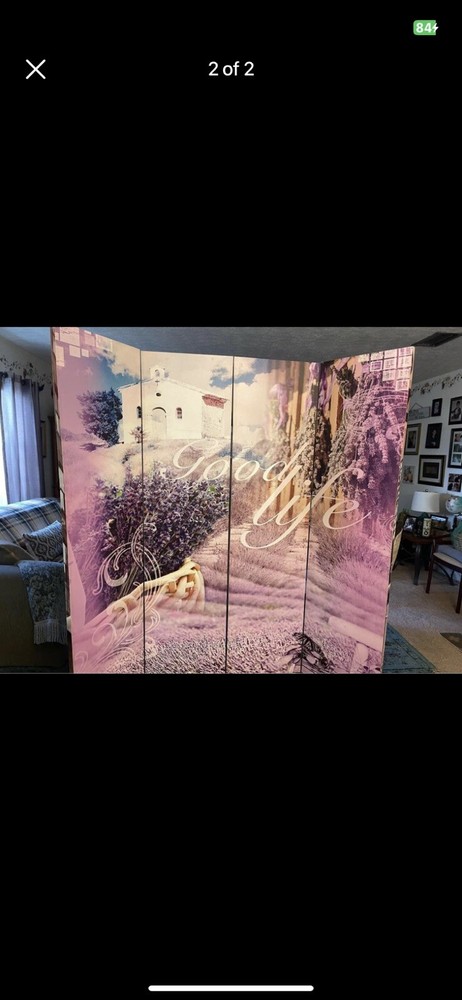 Large 4 Panel Canvas Madeley Monroe ￼Room Divider Screen