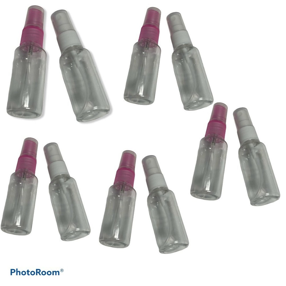 10 PC 30ml Transparent Plastic Perfume Atomizer Empty Mini Spray Bottle ship usa