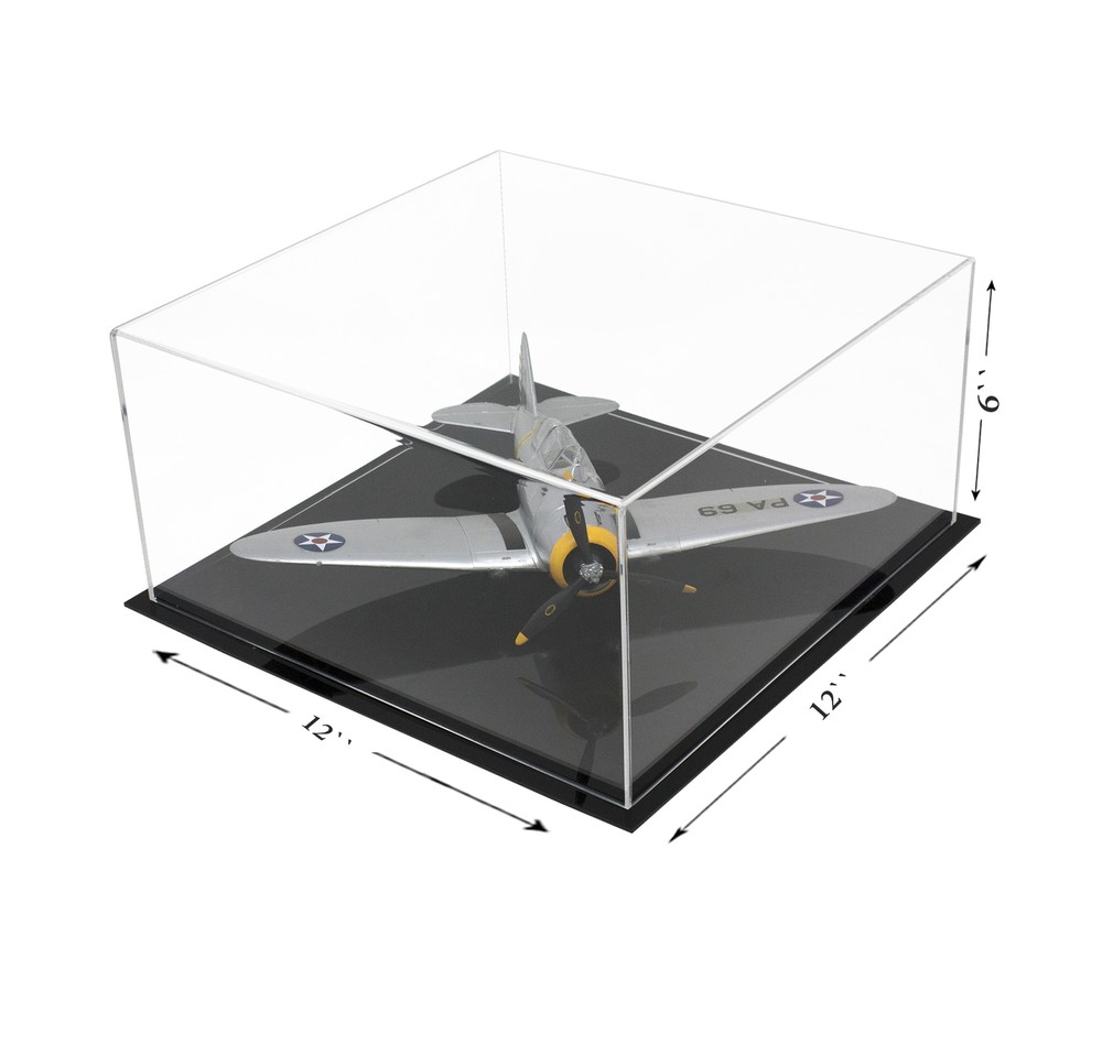 Versatile Acrylic Clear Display Case Rectangle Box 12" x 12" x 6" (A030-DS)