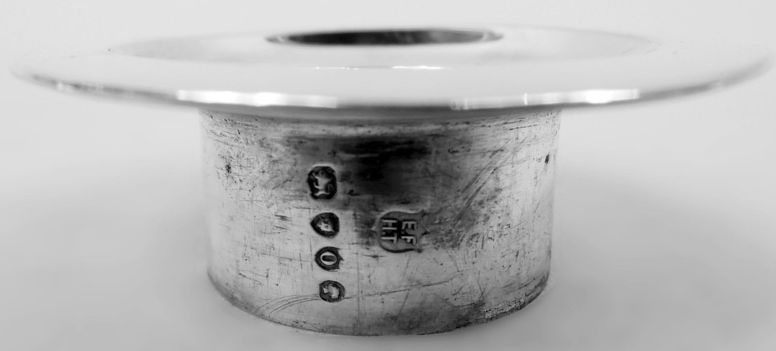 Finley & Taylor Candlesticks Antique Victorian Low English Sterling Silver 1889