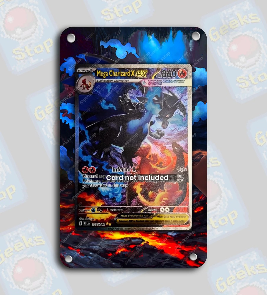Mega Charizard X ex SAR | Extended Art Display Case for Pokemon Card