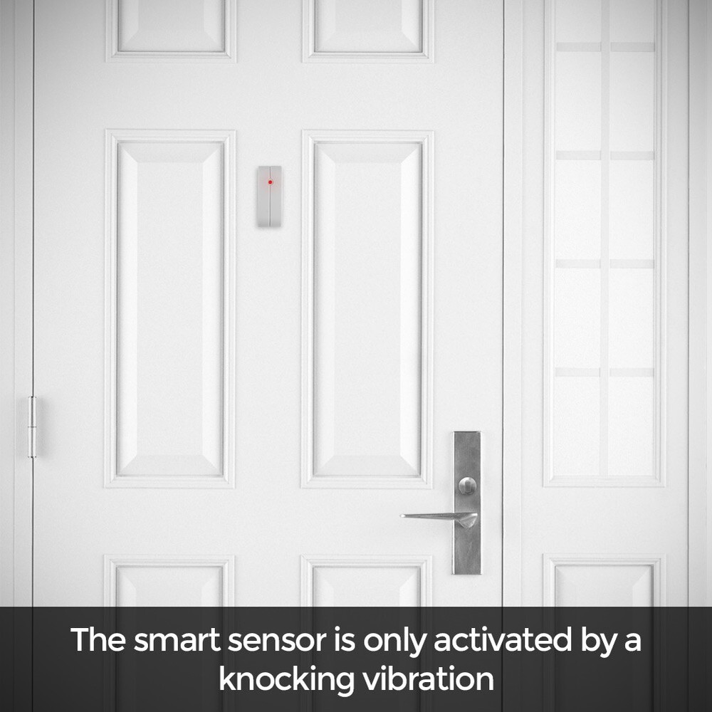 Knock Knock Wireless Door Chime with Vibration Smart Sensor