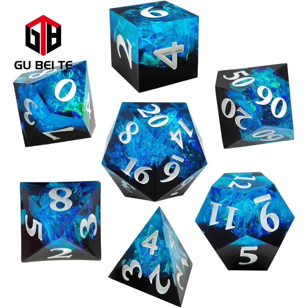 7PCS DND Dice Set Polyhedral Dice for Dungeons & Dragons Rpg D&D MTG Table Games