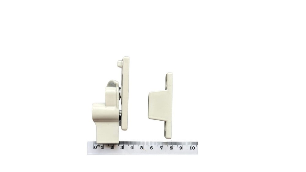 TradeBase Window White Sash Lock Lockable Keyed Alike Wide Base - 4 Pack