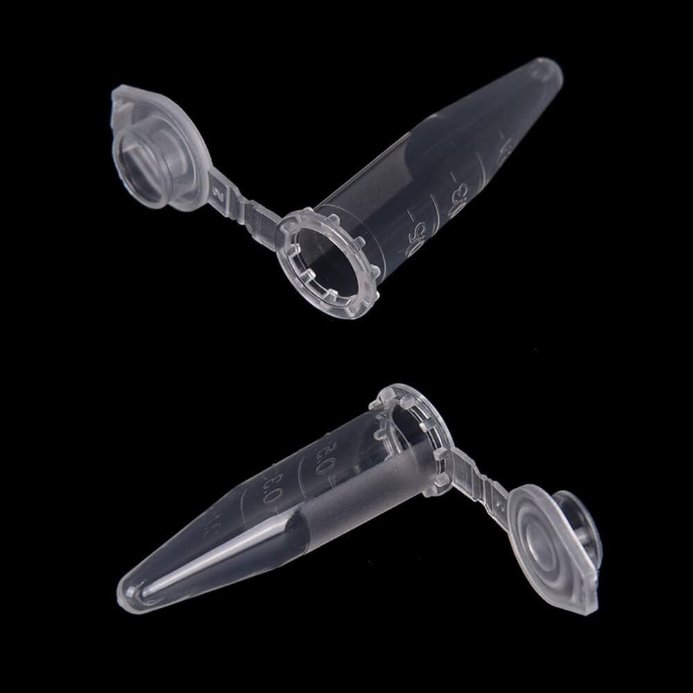 0.5ml Microcentrifuge Tubes 300pcs, EO Sterilized Plastic Small Vials with Ca...