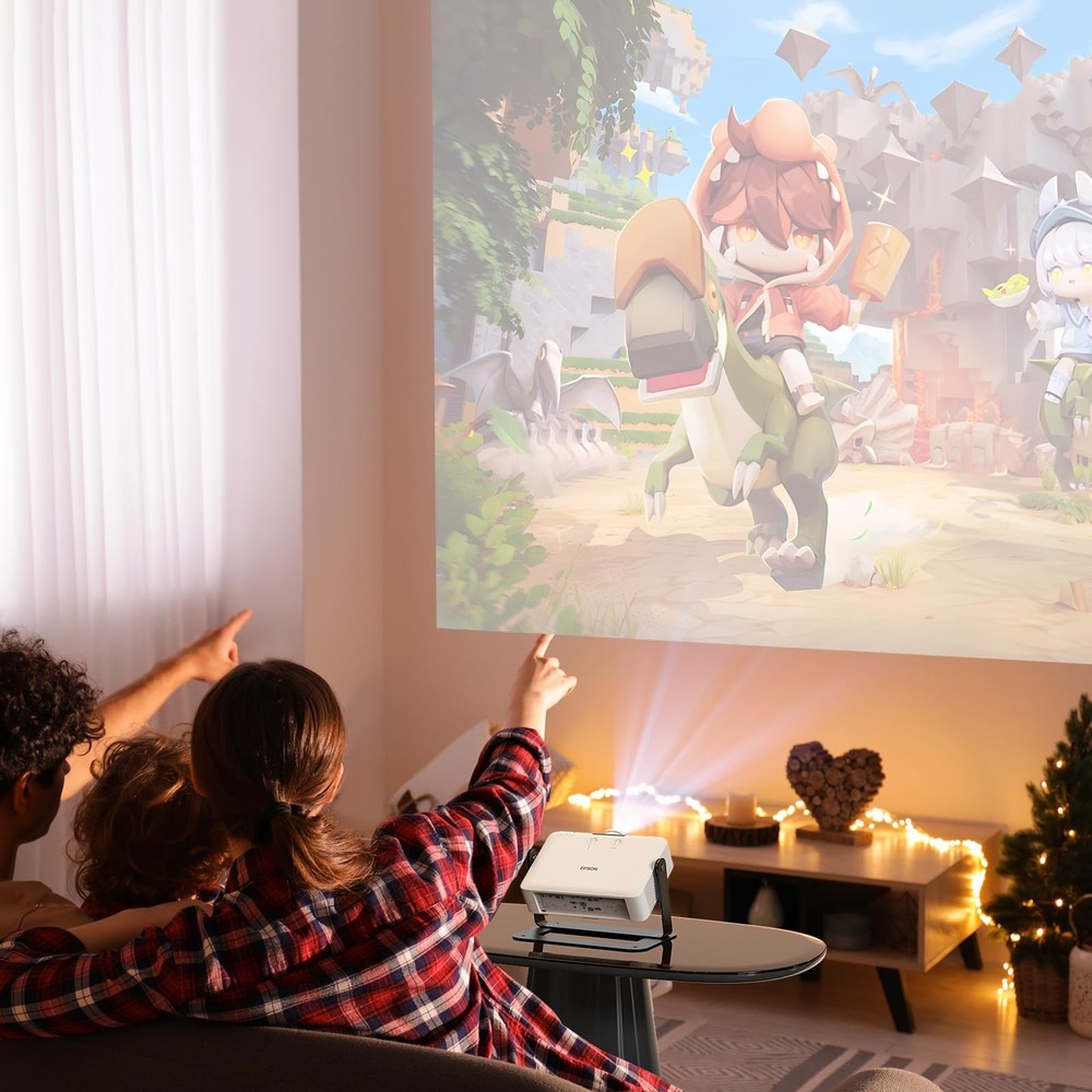 360 Degree Adjustable Desktop Projector Mount Base Plate With Cable Ties Set