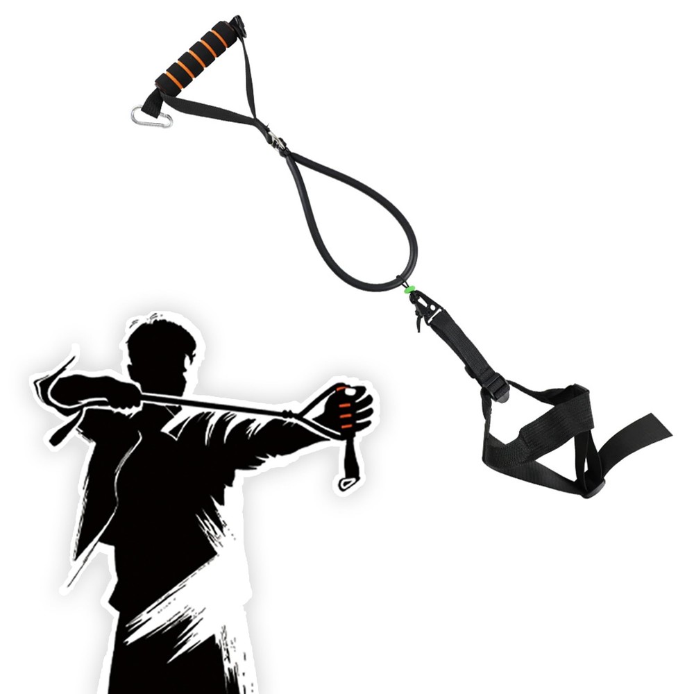 Archery Bow Trainer Rubber Simulate Real Draw Weight Archery Bow Training Aid...