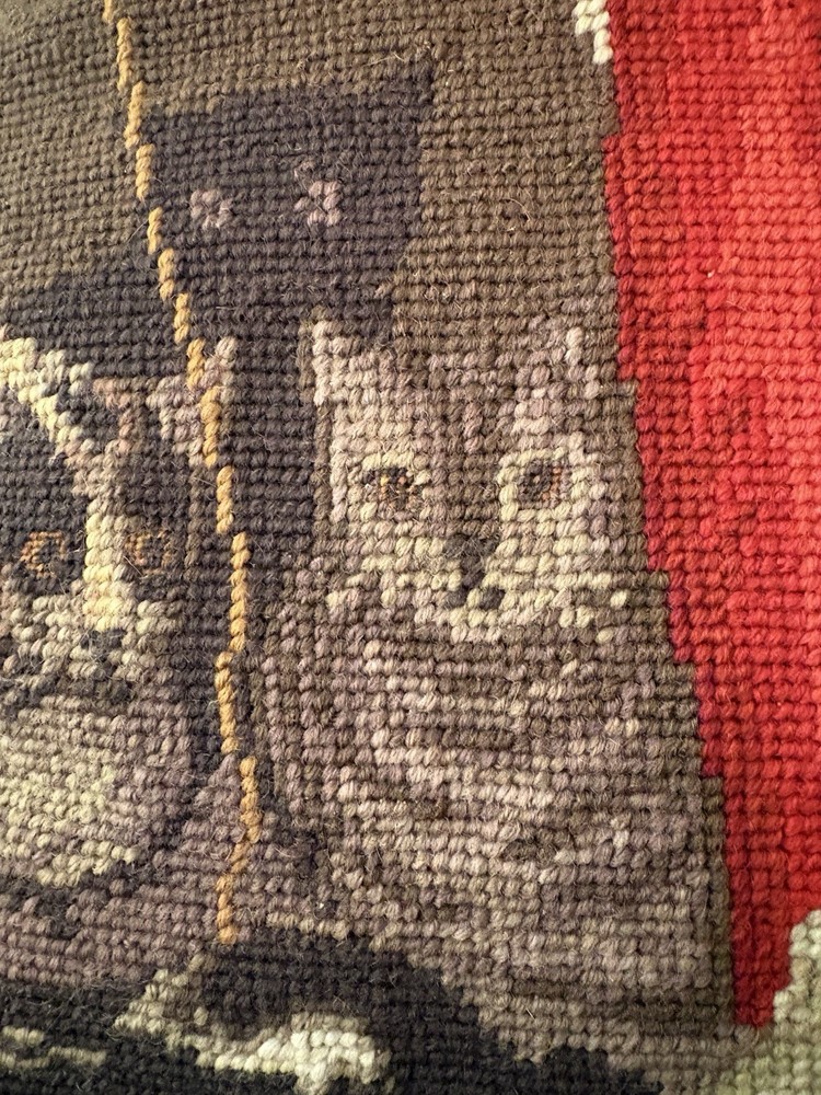 Vintage Bucilla Needlepoint Cushion