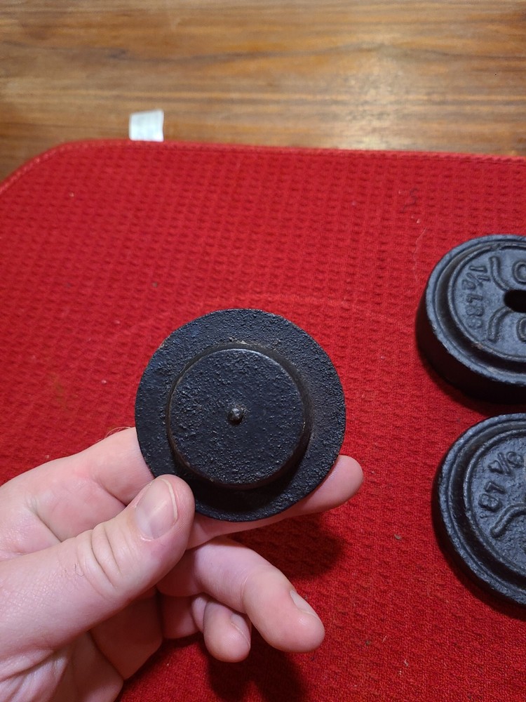 Vintage Scale Weights From Floor Platform Scale Cast Iron Antique