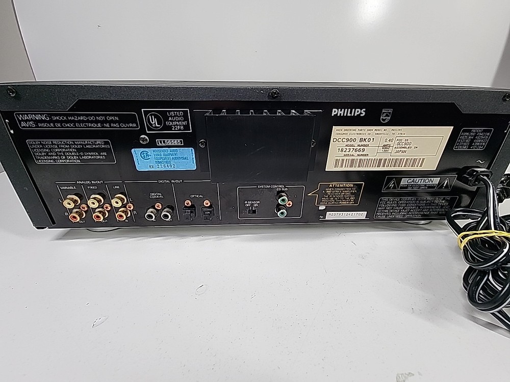 Philips DCC900 BK01 Digital Compact Cassette Recorder