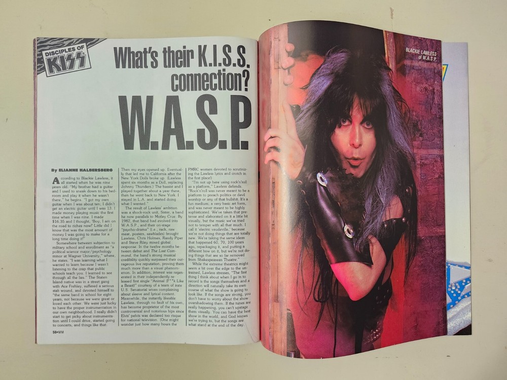 KISS RARE Vintage 1986 Metal Muscle Faces Rocks Tribute With Posters + Pull Outs