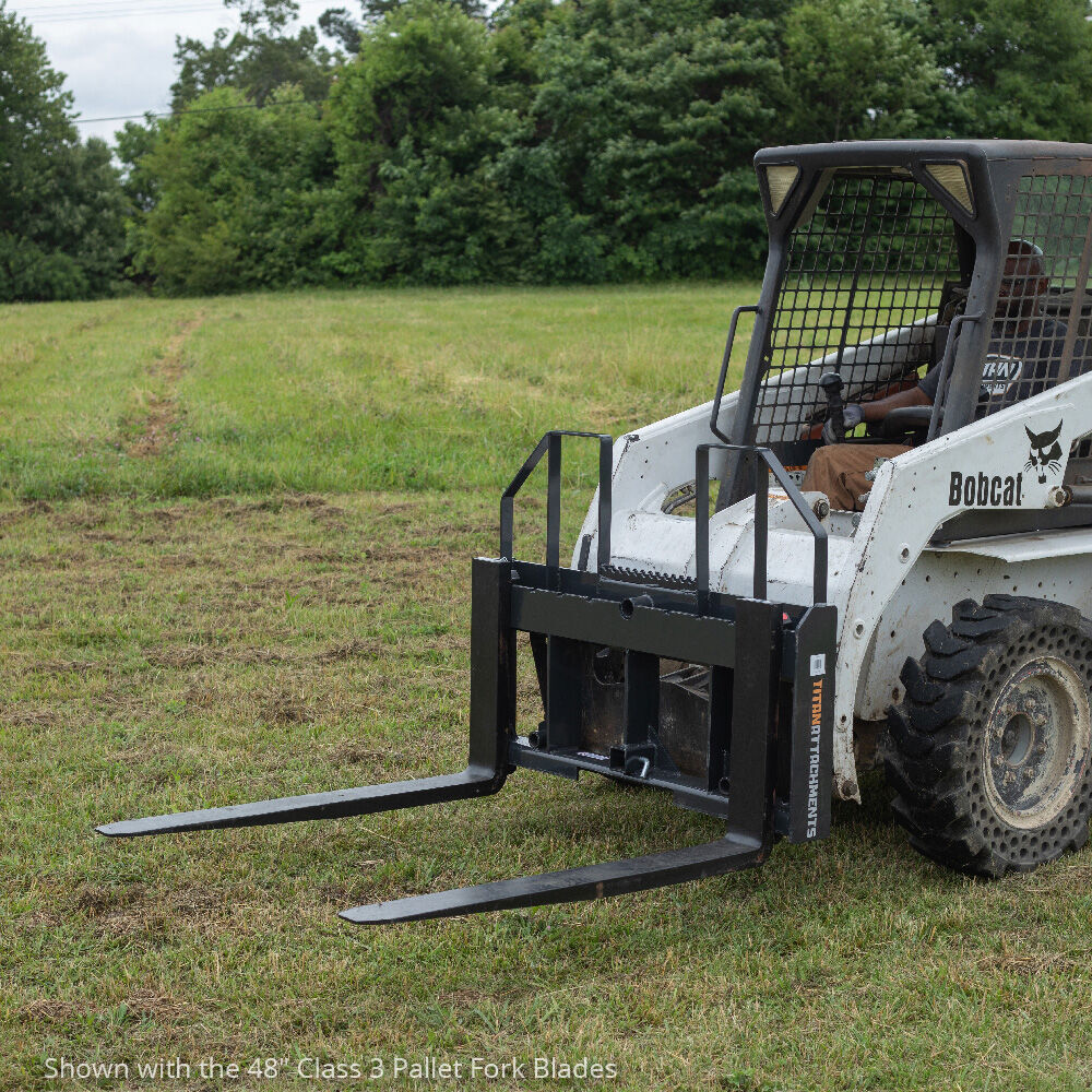 Titan Attachments Class 3 Step-Through Pallet Fork Frame Attachment, 60” Blades