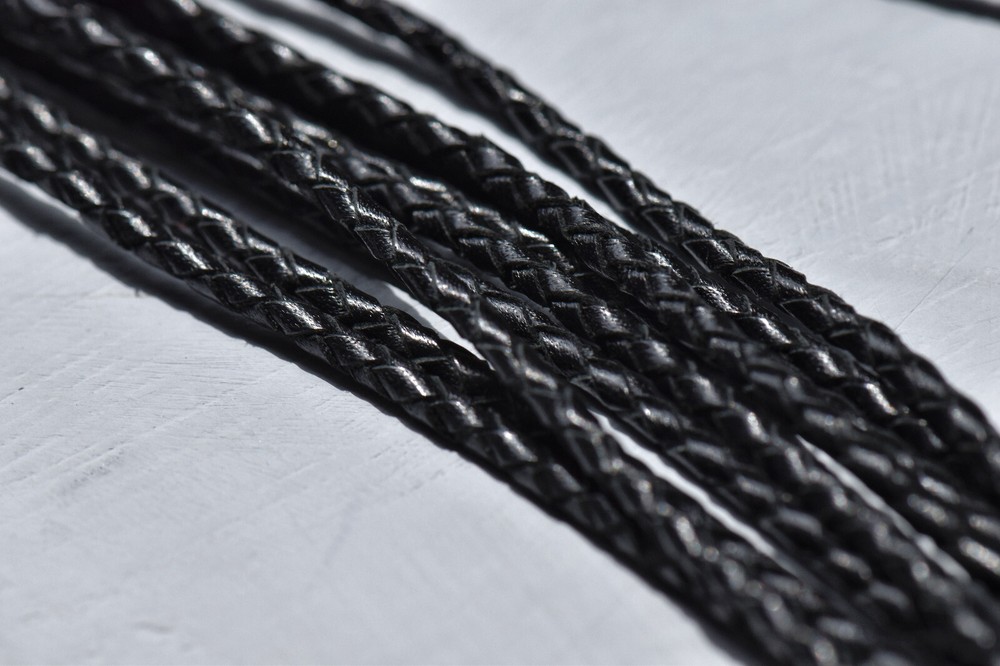 Leather lace, with silver 925 clasp. Handmade