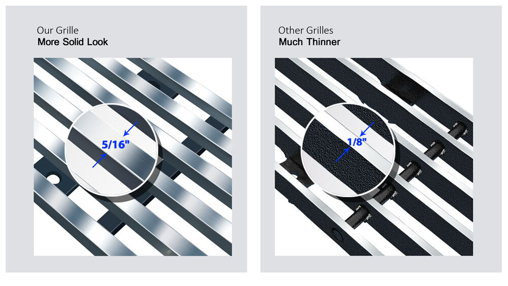 For 2011-2014 Chevy Silverado 2500HD/3500HD Billet Grille Grill Combo Insert