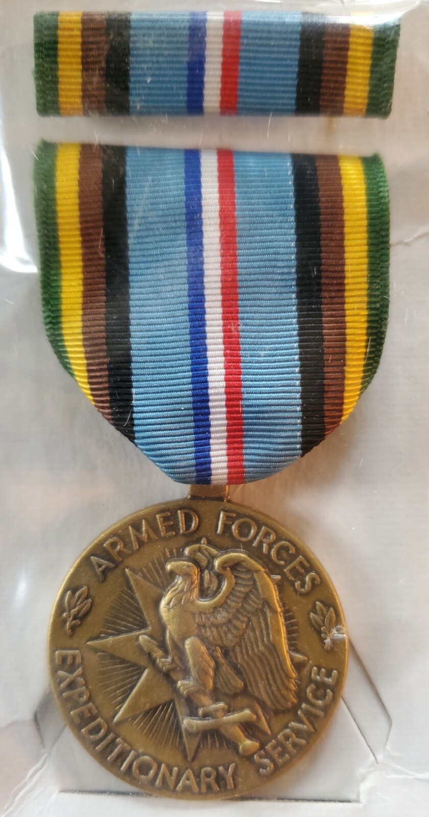 ARMED FORCES EXPEDITIONARY MEDAL & RIBBON SET NOS 1995 USGI ISSUE FULL SIZE VTG