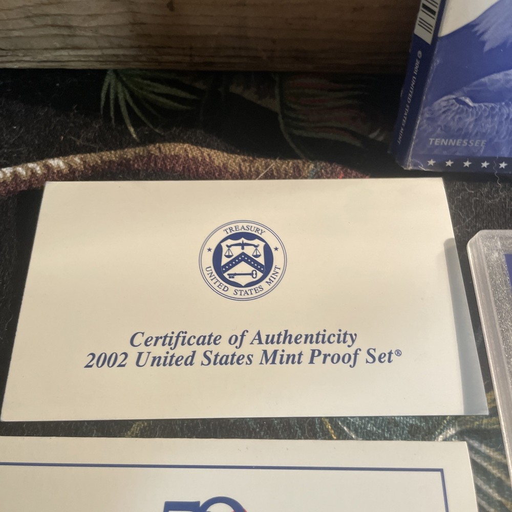 2002-S U.S. Mint 50 State Quarters Proof Set With Mint Box & COA