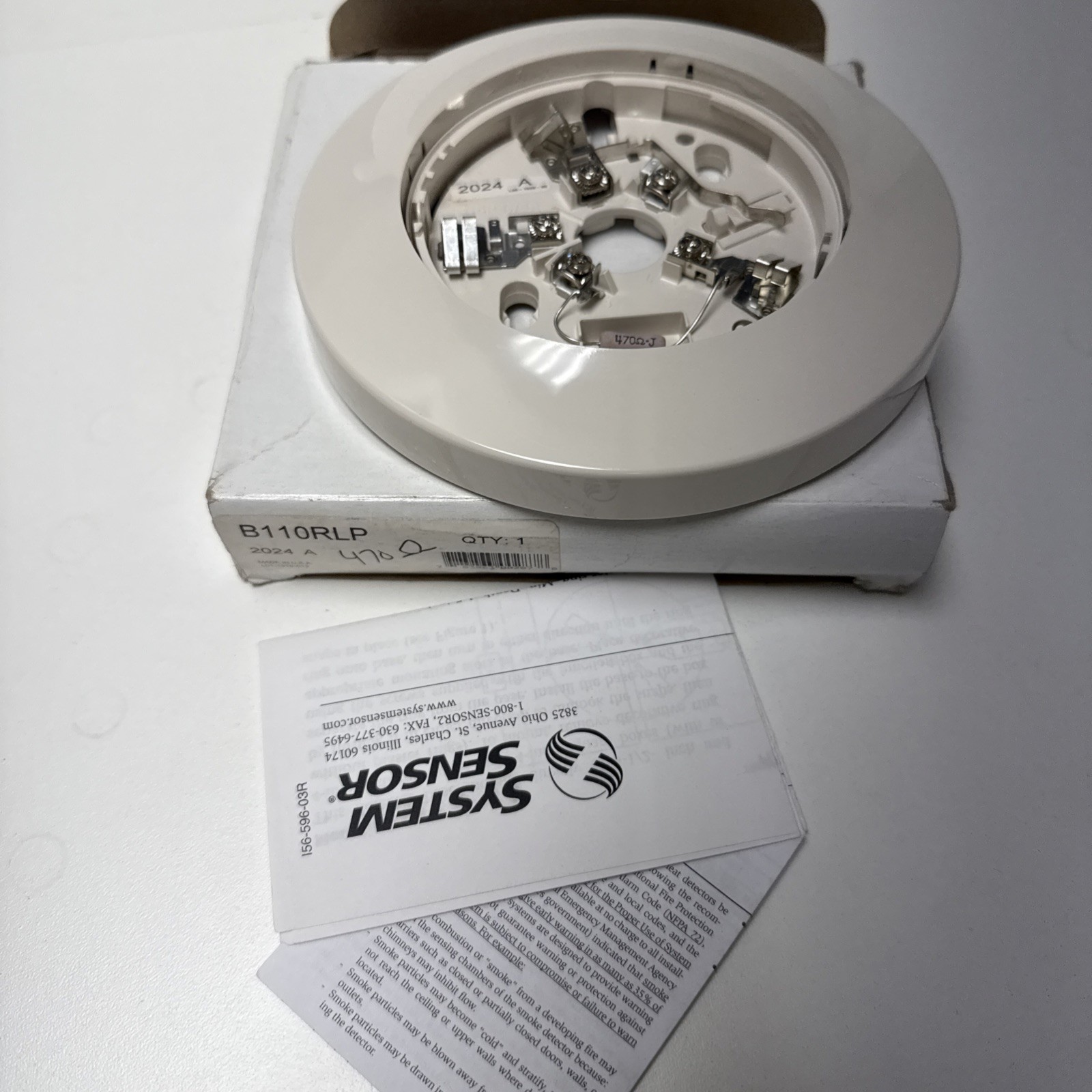 System Sensor B110RLP Low Profile Intelligent Detector Base - New