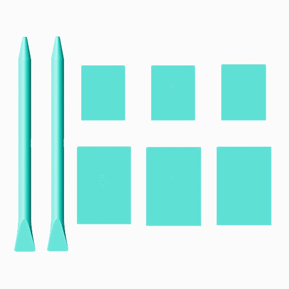 JAJADO 8 Packs Screen Printing Squeegee Chalk Paste Tool Set, Self Adhesive S...