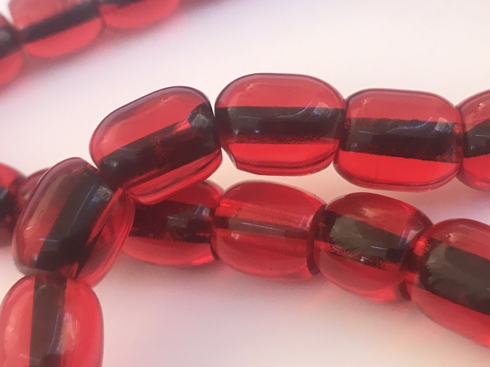 Amber Bakelite Catalin Prayer Beads (31 Beads), Mala.