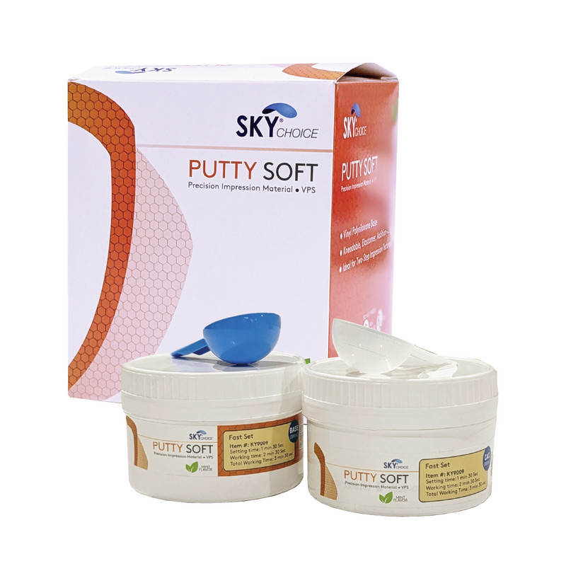 Soft Putty PVS VPS Dental Impression Material Fast / Regular Set 2x300 ml