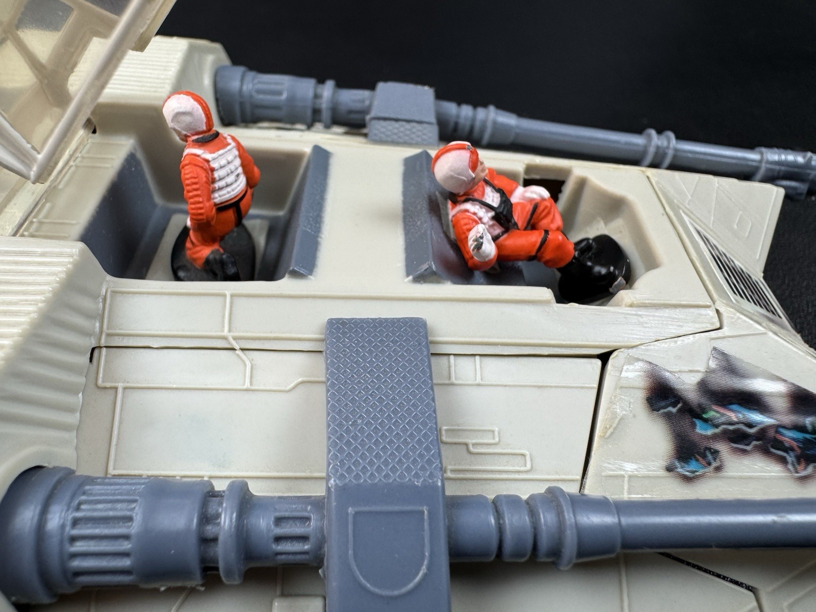 Star Wars Snowspeeder 1982 Kenner Micro Collection with both die cast figures