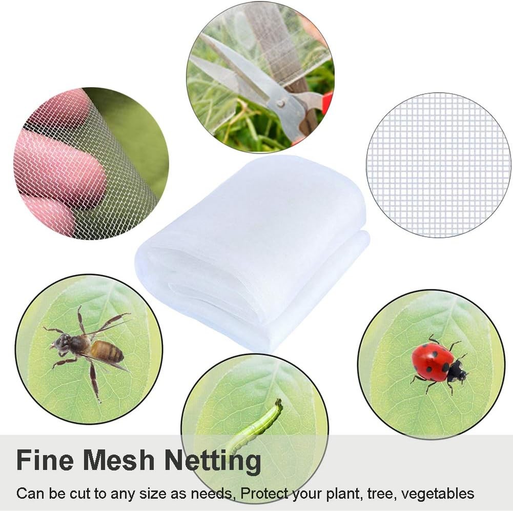10 x20 FT Mosquito Garden Bug Insect Netting Barrier Bird Net Plant Protect Mesh