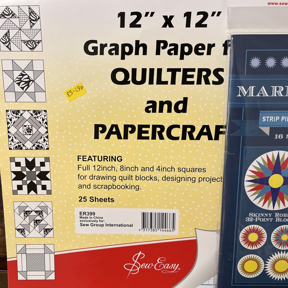 Robin Ruth Design 32-Point Mariner's Compass Ruler for Quilting - BNIP