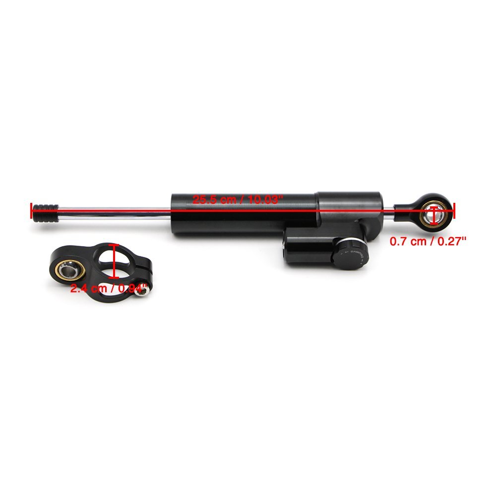 Steering Damper Adjustable Universal Stabilizer Linear Reversed Safety Control