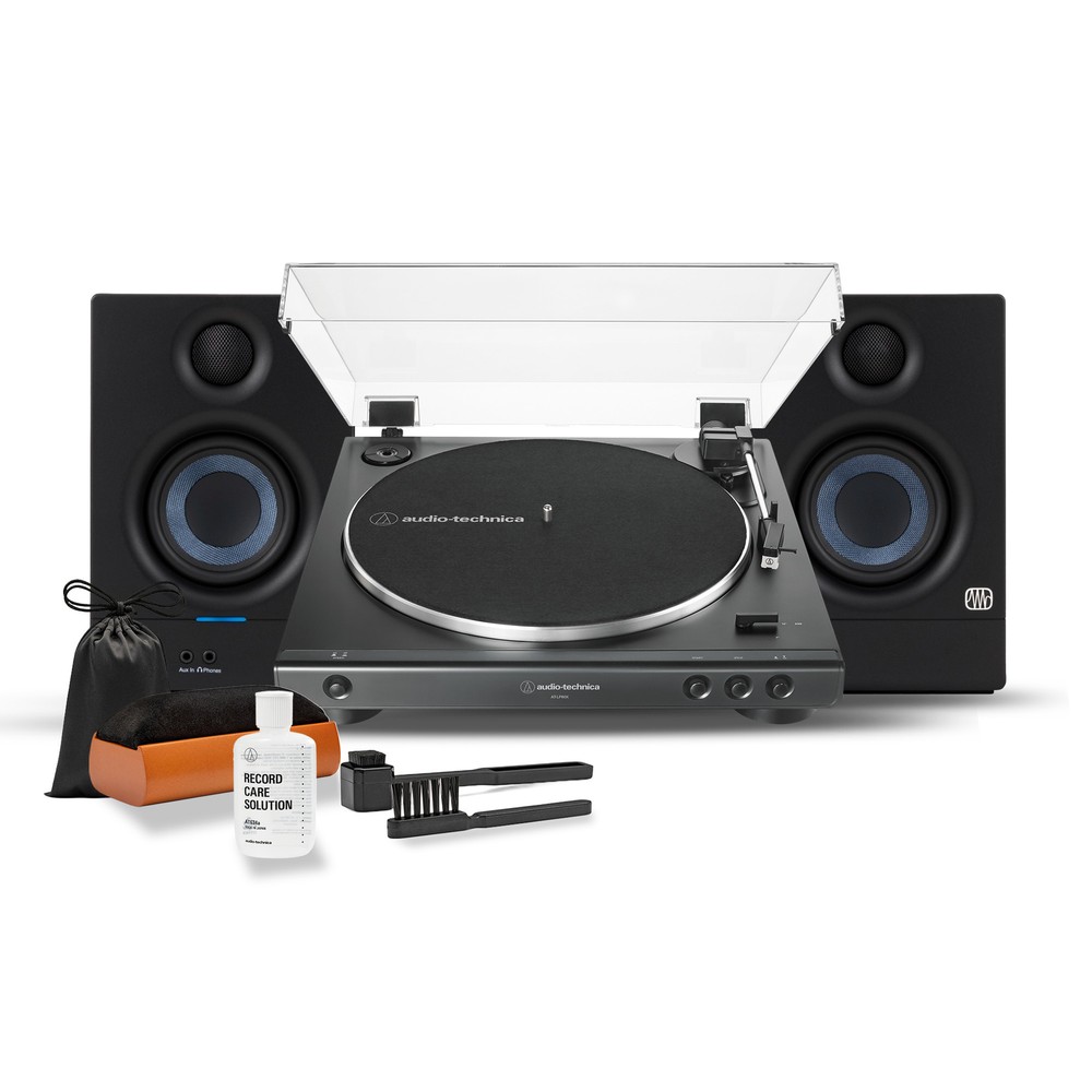Audio-Technica AT-LP60X Turntable Monitors Cleaning Kit Bundle