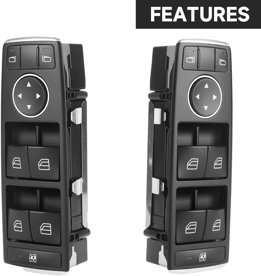 Front Left Driver Side Master Power Window Switch - Compatible for Mercedes-Benz