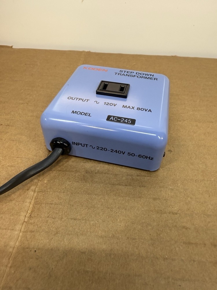 KODEN Step-down transformer AC-245 Max 80 VA Plug-C