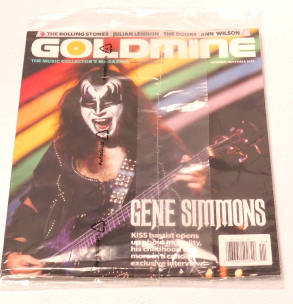 KISS GENE SIMMONS GOLDMINE MAGAZINE 2022 STILL SEALED
