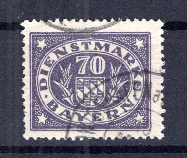 Bavaria Post 52 Real Postmarked Tested (71799