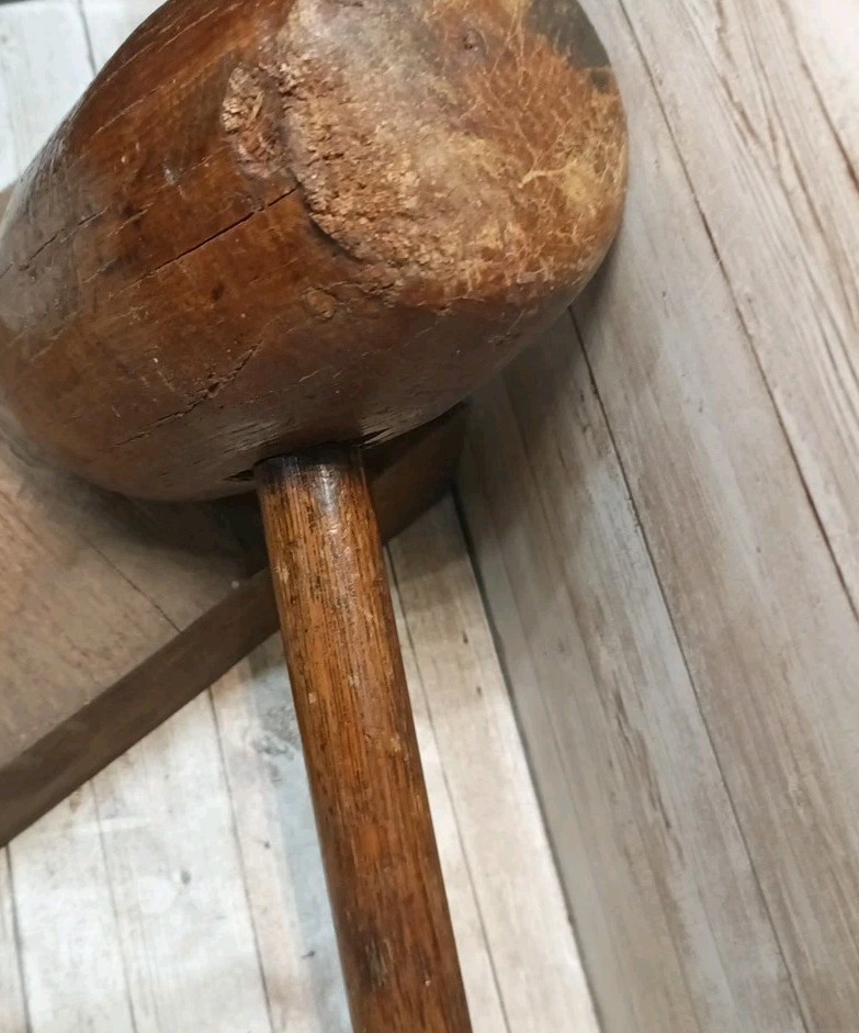 Primitive Solid Wood Mallet 18x6 28oz