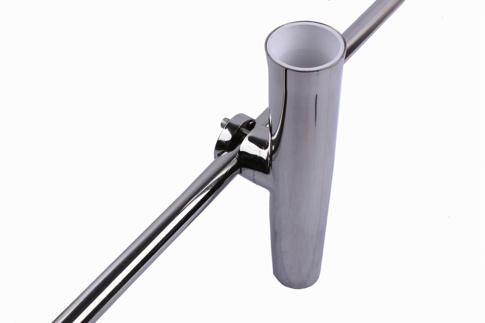 4X 316 Stainless Steel Boat Fishing Rod Holder Clamp-on 7/8"-1" Rail Mount