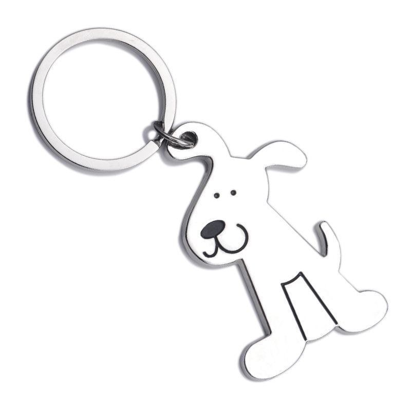 1pc Creative Metal Dog Key Chain Key Ring Keychain Gift
