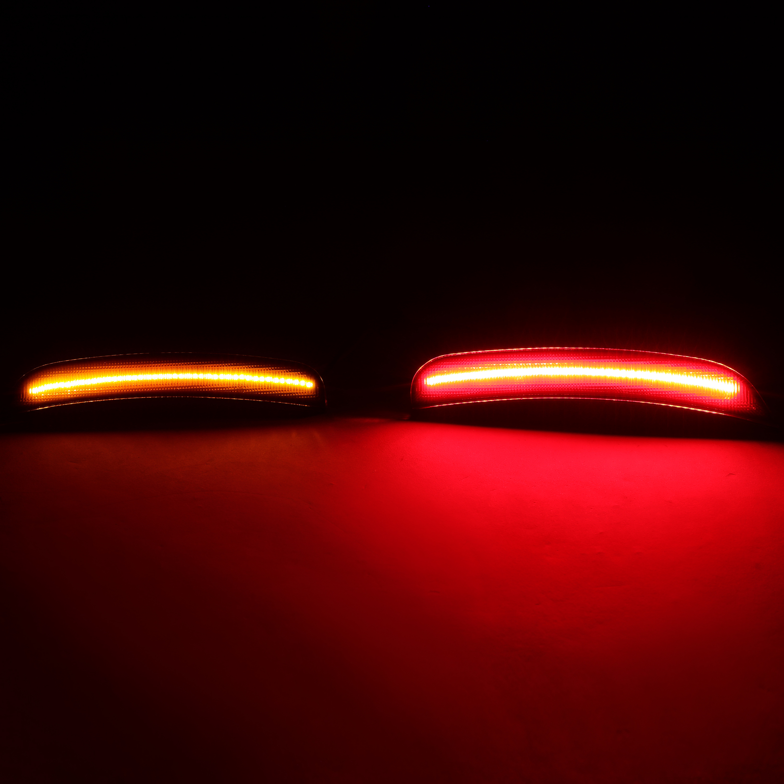 For Dodge Charger 2015-2022 Smoked Lens Front Rear LED Side Marker Lights 4PCS