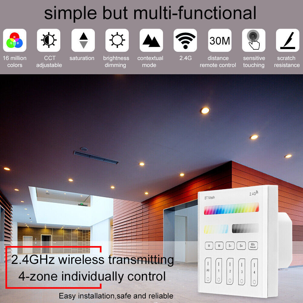 Bluetooth Mesh Touch Panel / Smart Bridge / Remote Controller for FVTLED Lights
