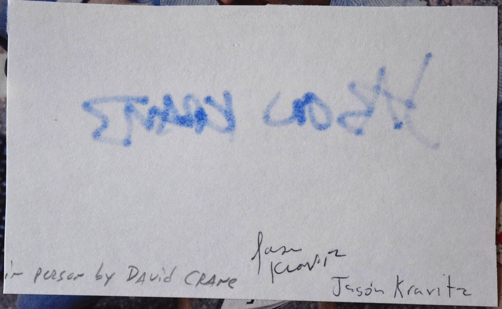 Jason Kravits Hand Signed Card