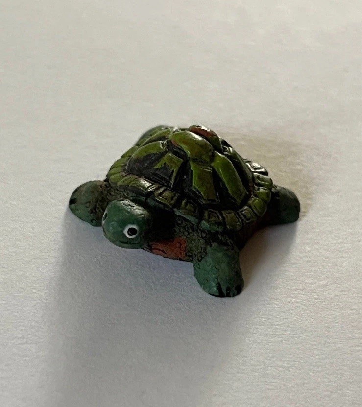 Tiny Turtle Miniature Mini Figure Figurine 3/4”