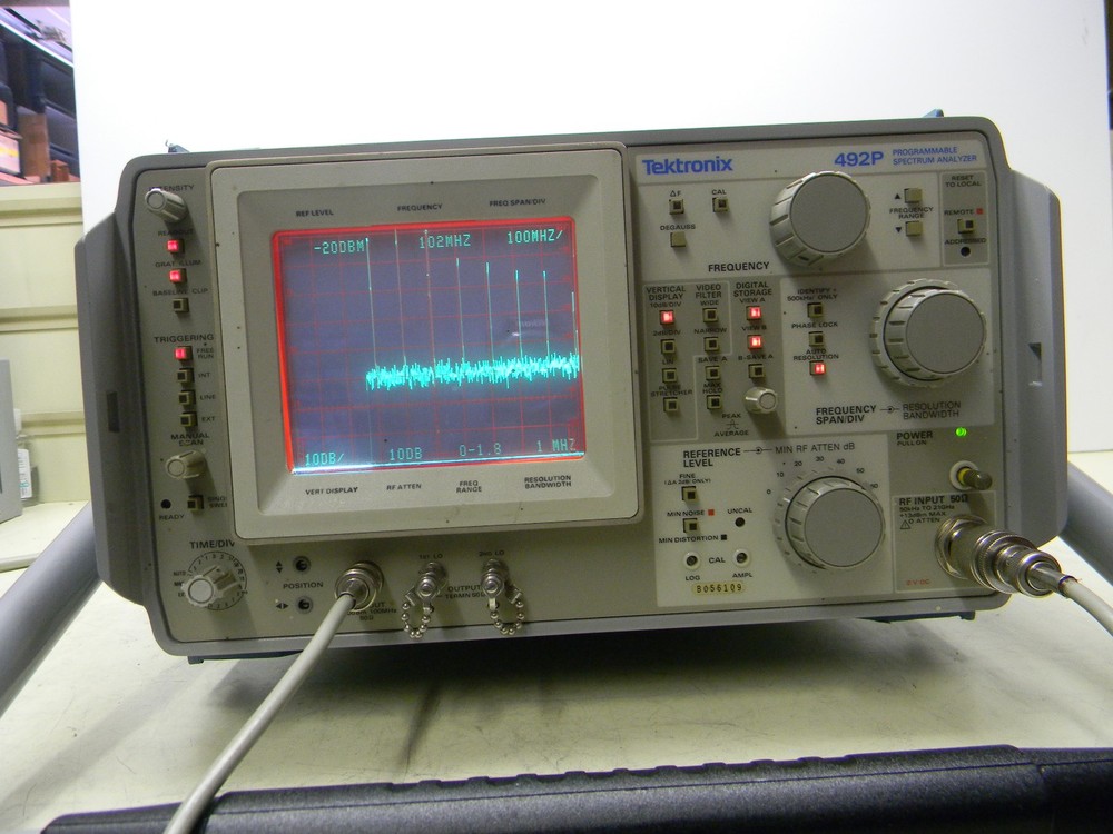 Tektronix 492P Spectrum Analyzer, Op 01, 02, 03