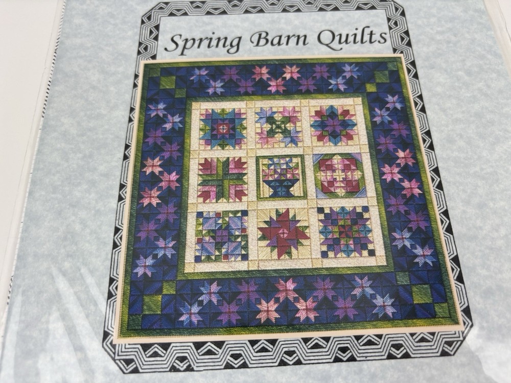 From Nancy’s Needle Spring Barn Quilts Needlepoint Pattern 1S