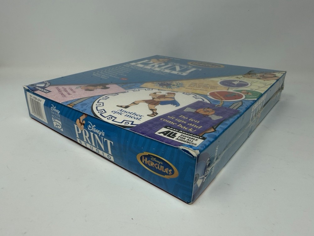 Disney's Print Studio Hercules CD ROM Software Windows 95 Create Banners Diaries