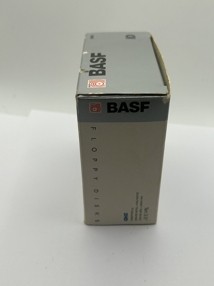 10 BASF 3.5mm Floppy Disks two sided high density double face