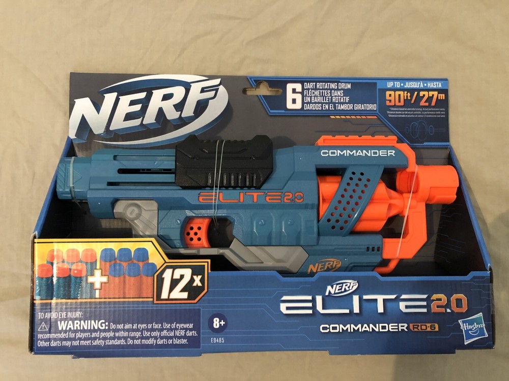 New Nerf ELITE 2.0 Commander RD-6 Gun