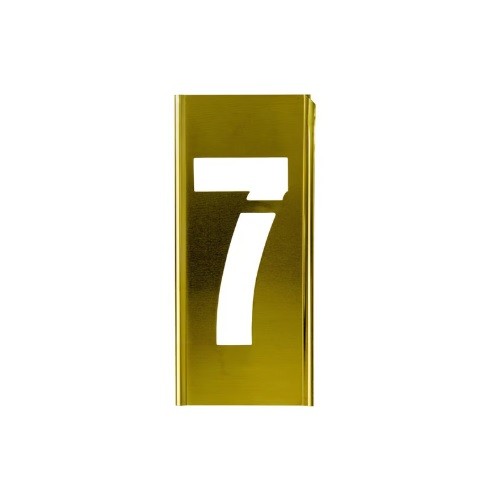 CH Hanson 100147 - Stencil Sort-4" Brass Gothic 7